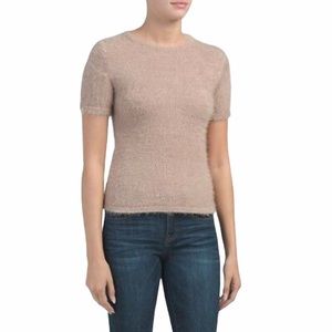 Ebby & I Australian Design Blush Fuzzy Sweater